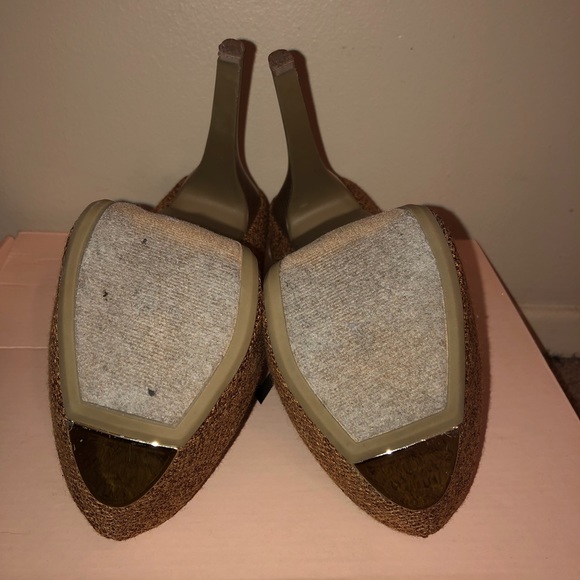 Beige Platform Heels - Picture 5 of 5